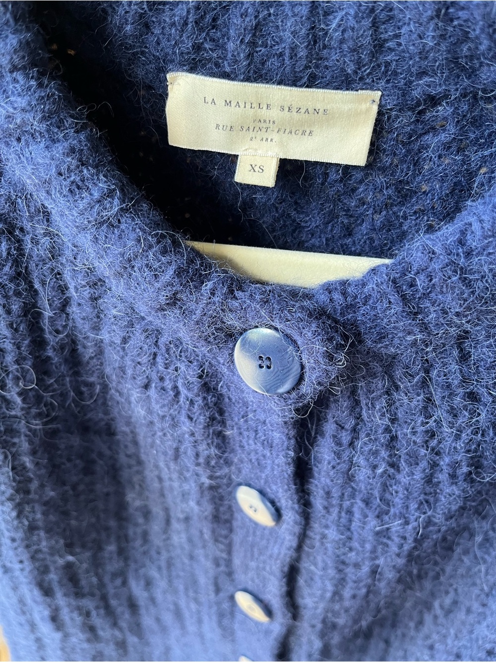 Sezane Emile Cardigan - Navy XS - Picture 4 of 6